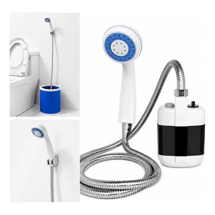 Ducha Portátil Recargable Para Camping Blanco