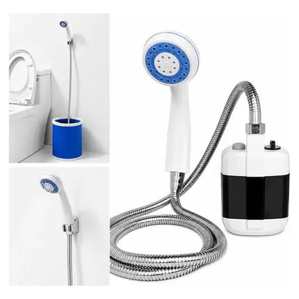 Ducha Portátil Recargable Para Camping Blanco