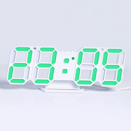 Reloj 3d Digital Led Pared Escritorio Multifuncional