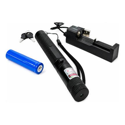 Puntero Laser Verde Astronomico Incluye Bateria + Llaves Verde