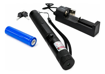 Puntero Laser Verde Astronomico Incluye Bateria + Llaves Verde