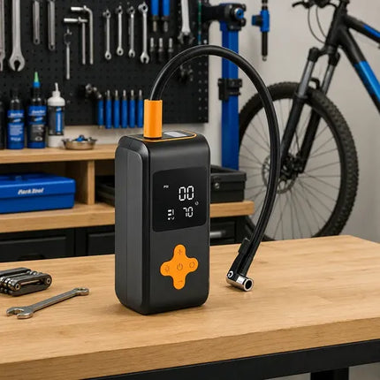 Compresor De Aire Portátil Recargable Usb Inflador Negro 50/60 Hz Monofásica