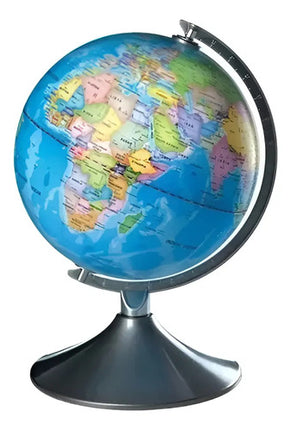 Globo Terráqueo Mediano Giratorio Con Base Mapamundi  Celeste