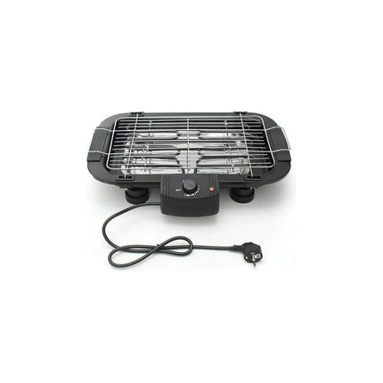 Parrilla Eléctrica Ba Ba Le De 2000w Antiadherente, Con Control De Temperatura Y Bandeja De Goteo Negro