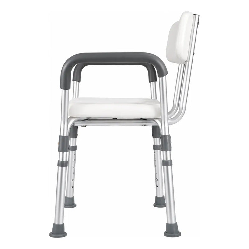 Silla De Ducha Para Baño Con Apoya Brazos Y Respaldo