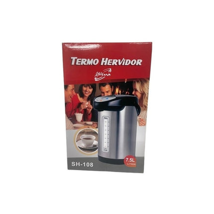 Termo Hervidor Grande Eléctrico / Inox / 4.5 Litros Plateado