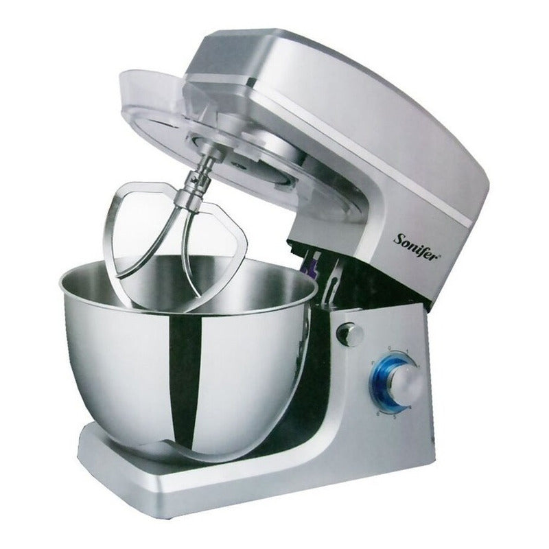 Batidora Amasadora Sonifer Profesional 8 Litros 1500 W - Gris - 50 Hz X 60 Hz