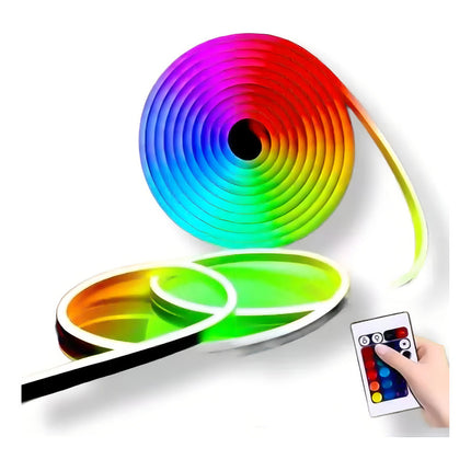Tira Led Genérica Cinta Led De Neon 5050 Rgb 5m Ip64