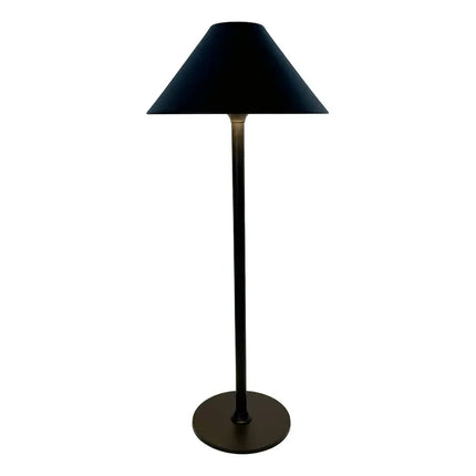 Lámpara De Mesa Recargable Negra 30 Cm Usb Negro