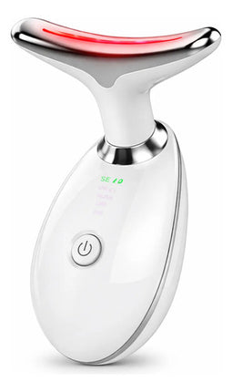Masajeador Facial Para Cara Y Cuello Con 7 Colores Blanco