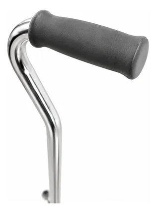 Bastón Ortopédico Altura Regulable Cuatro Patas Gris