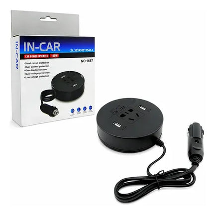 Inversor Para Auto 12 Volt Mas 2 Usb