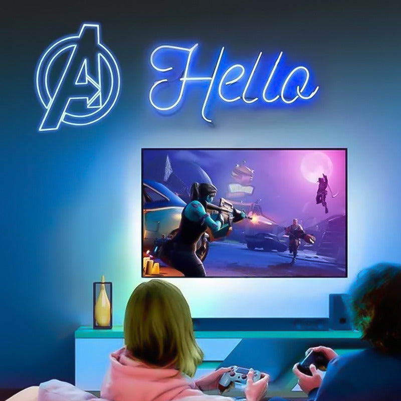 Cinta Led Rgb Flex De Neon 12v Con Luces Multicolor 5mts Rgb