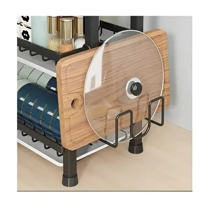 Secador Escurridor De Platos 2 Niveles Color Negro 6358 2n