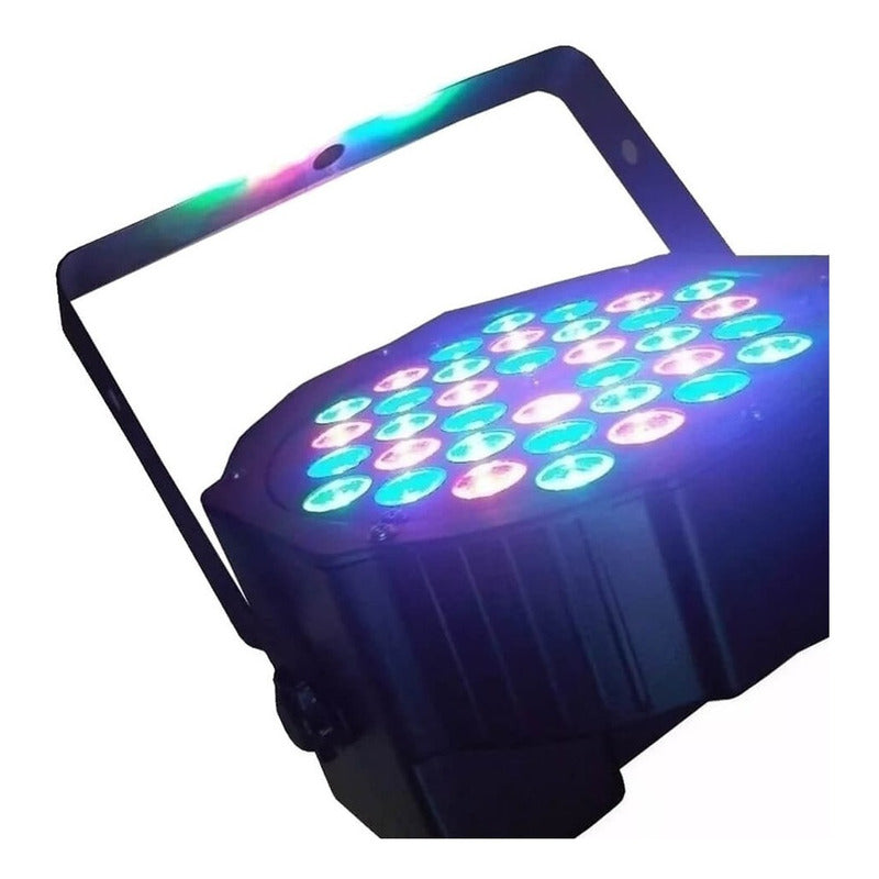 Foco Proyector 36 Led Rgb Dmx Audio Ritmico Luces Disco