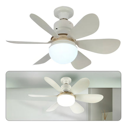 Luz De Ventilador De Techo Tricolor Con Mando A Distancia 42 Cm 1 Blanco Plástico 6