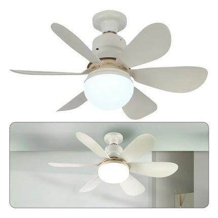Ventilador De Techo Genérica Genérico Con 6 Aspas De Plástico Color Blanco Estructura Color Blanco, 42cm De Diámetro 1 42 Cm