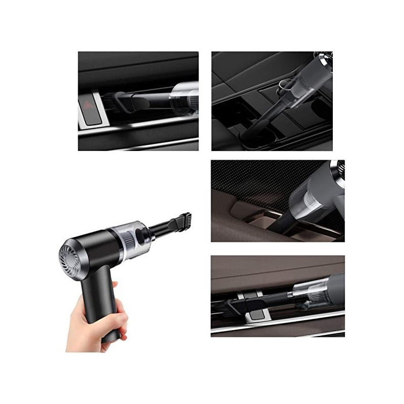 Aspiradora Mini Casa Auto Inalámbrica Recargable Usb Negro