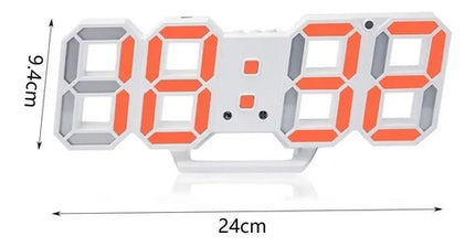 Reloj 3d Digital Led Pared Escritorio Multifuncional