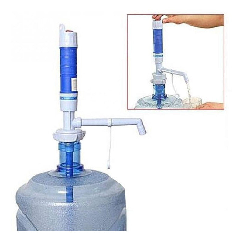 Dispensador Bomba De Agua Recargable Color Azul