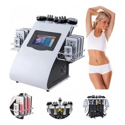 Maquina 6 En 1 Cavitacion 40khz Lipolaser + Vacuum