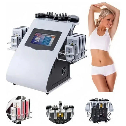 Maquina 6 En 1 Cavitacion 40khz Lipolaser + Vacuum