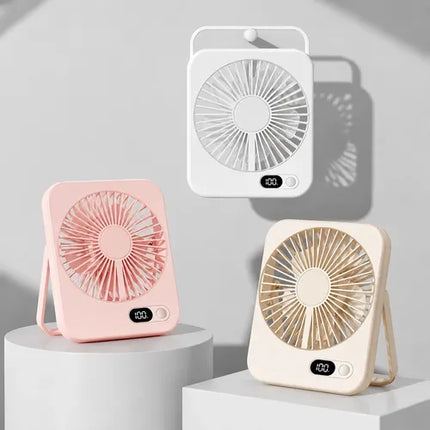 Ventilador De Escritorio Recargable Usb Portátil Silencioso