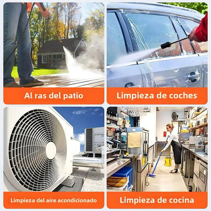 Hidrolavadora Alta Presion Inalambrica Portatil Hidrojet Negro 50/60 Hz 1.5a