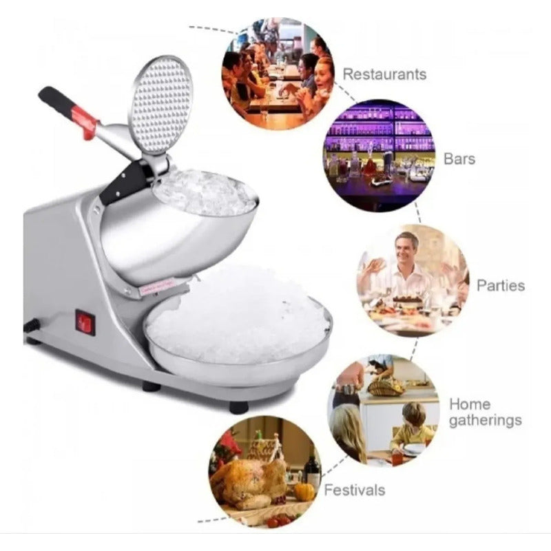 Picador Triturador Moledor Hielo Eléctrico En Forma Granizad