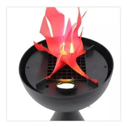 Lampara Antorcha Decorativa Con Llama Artificial Negro