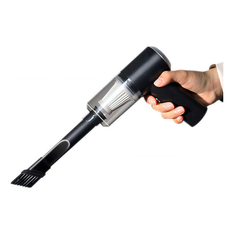 Aspiradora Mini Casa Auto Inalámbrica Recargable Usb Color Negro