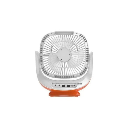 Ventilador Recargable Solar / Linterna / Radio / Bluetooth 20 Cm