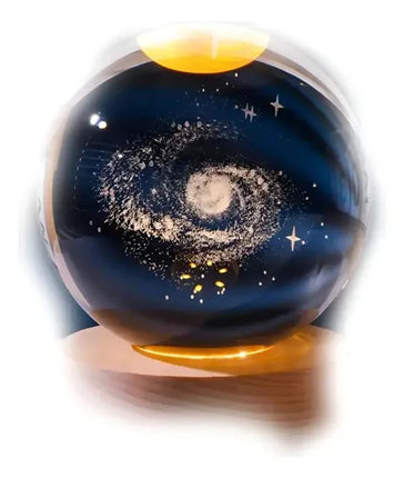 Lámpara De Mesa Bright Moon Crystal Ball, Luna, Sist Solar