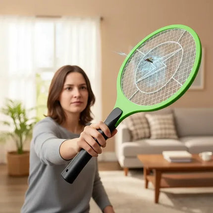 Raqueta Eléctrica Mata Mosquitos Recargable