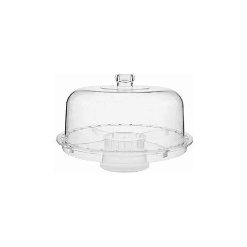 Bases Porta Torta (6 En 1) Plato Vidrio Pastel Con Soporte
