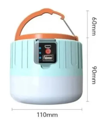 Lampara Solar De Camping Usb - Emergencia Multifuncional Blanco