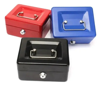 Caja Fuerte Metálica Con Llave Para Dinero 25x20cm
