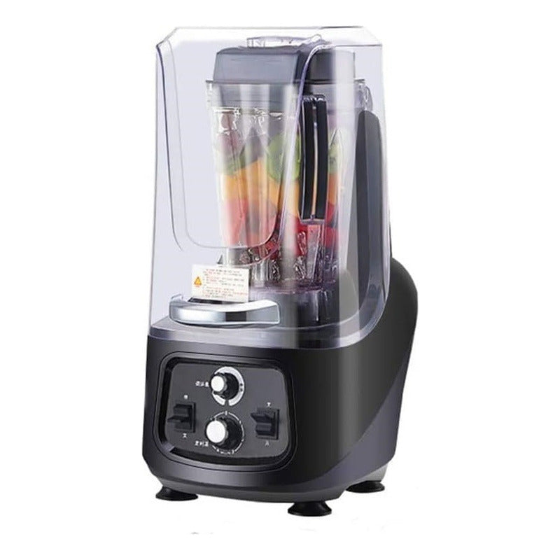 Licuadora Industrial Silenciosa 2 Litros 2200w Negro