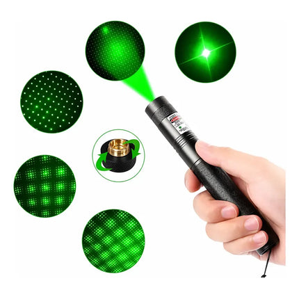 Puntero Laser Verde Astronomico Incluye Bateria + Llaves Verde