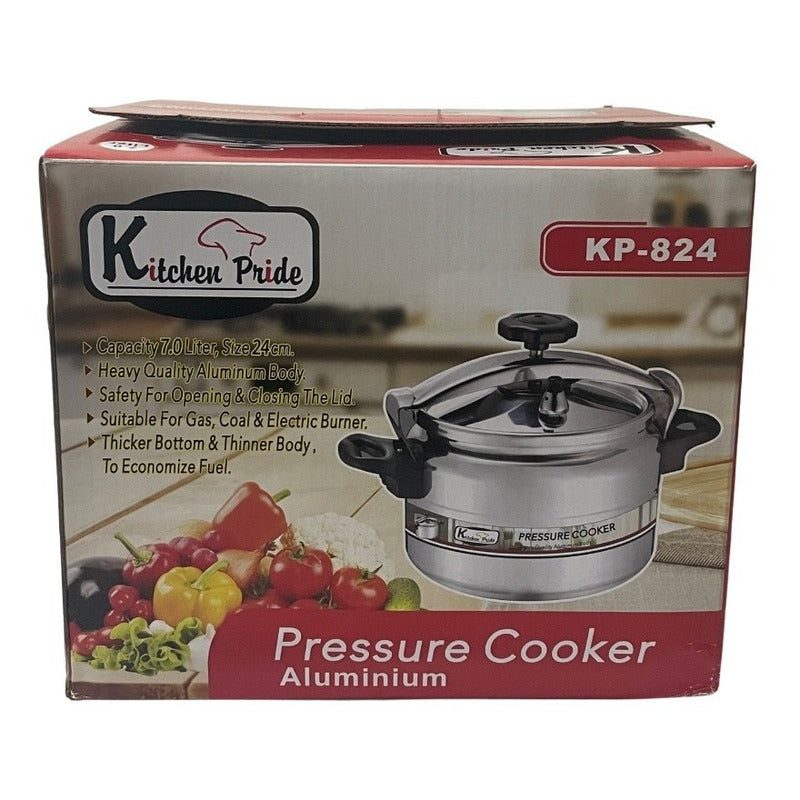 Olla A Presión 7 Litros Plateado