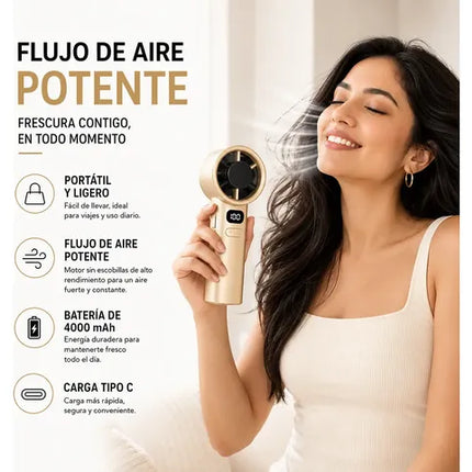 Ventilador Portátil Recargable Usb De Mano