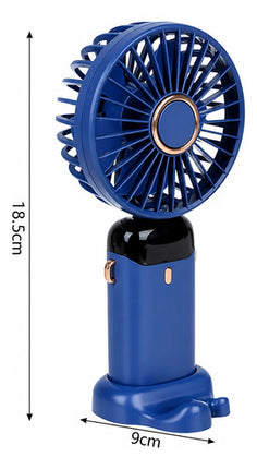 Mini Ventilador Led Portatil De Mano Usb Recargable