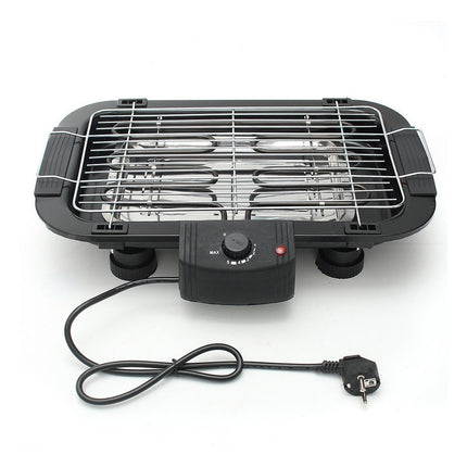 Parrilla Portatil Eléctrica Bbq Para Exterior/interior 2000w Negro