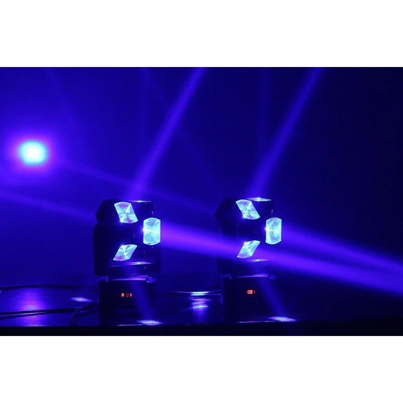 Cabeza Movil Dmx Rgb 8 X 10 Watts Luz Fiesta Disco