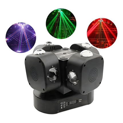 Luz De Fiesta Profesional Shutter 200w Con Dmx512 Y Strobe