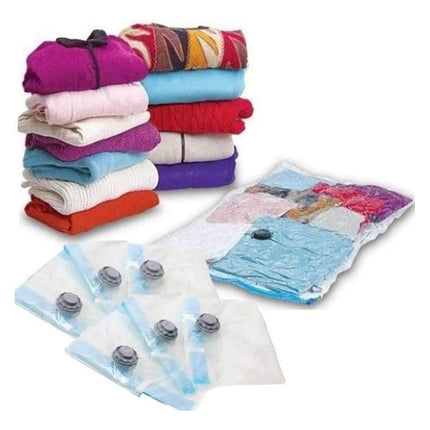 Pack 12 Bolsa Al Vacio Comprimir Prendas Ropa 80x110cm
