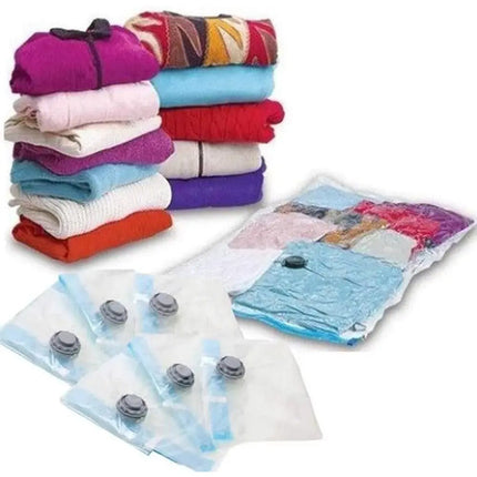 Pack 12 Bolsa Al Vacio Comprimir Prendas Ropa 80x110cm