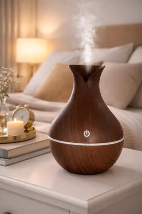 Humidificador Difusor Jarrón Aromatizante Con Luz Led Usb