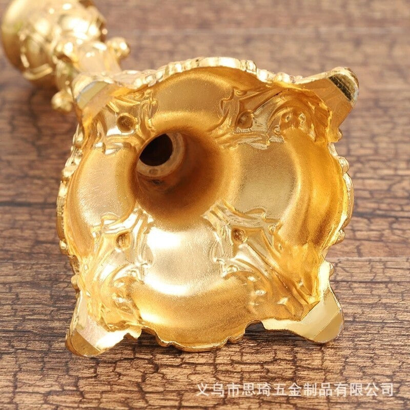 Candelabro Portavelas 17 Cm Adorno Hogar 2 Colores