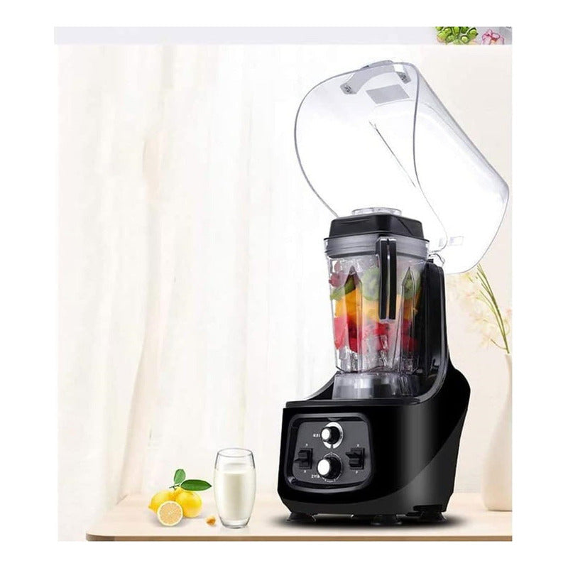 Licuadora Industrial Silenciosa 2 Litros 2200w Negro